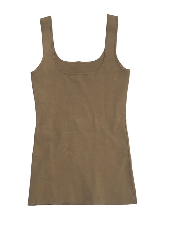 Entire Studios Tops - Entire Studios Canotta Square Neck Tank Top in Brown